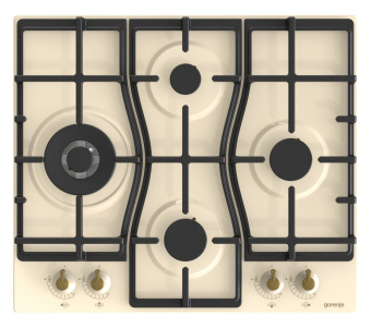 Газовая варочная поверхность Gorenje GW6D42CLI слоновая кость - купить недорого с доставкой в интернет-магазине