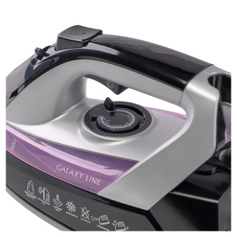 Утюг Galaxy Line GL 6128 2200Вт черный/фиолетовый - купить недорого с доставкой в интернет-магазине