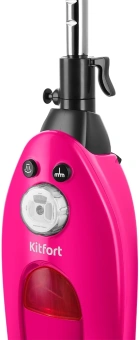 Швабра паровая Kitfort КТ-3940 1500Вт розовый/черный - купить недорого с доставкой в интернет-магазине