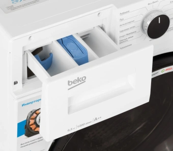 Стиральная машина Beko WSPE6H616W класс: A+++ загр.фронтальная макс.:6.5кг белый инвертор - купить недорого с доставкой в интернет-магазине
