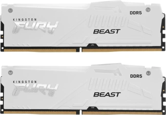 Память DDR5 2x32GB 6400MHz Kingston KF564C32BWAK2-64 Fury Beast RGB RTL Gaming PC5-51200 CL32 DIMM 288-pin 1.4В kit dual rank с радиатором Ret - купить недорого с доставкой в интернет-магазине