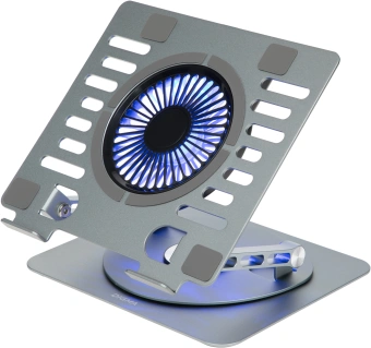 Подставка для ноутбука Digma D-NCP170-1xRGB110-360 17" 240x230x50мм 28дБ 2xUSB 1x 110ммFAN 940г Fan-control алюминий серый - купить недорого с доставкой в интернет-магазине