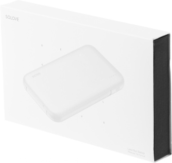 Мобильный аккумулятор Solove W7 10000mAh QC3.0 12W 3A USB-A/USB-C белый (W7 WHITE RUS) - купить недорого с доставкой в интернет-магазине