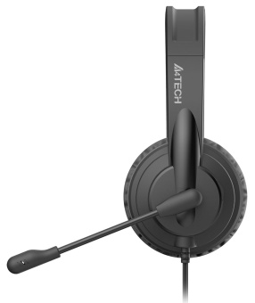 Наушники с микрофоном A4Tech HU-11 черный 2м накладные USB оголовье (HU-11/USB/BLACK) - купить недорого с доставкой в интернет-магазине