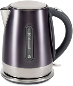 Чайник электрический Hyundai HYK-S7777 1.7л. 2200Вт графит/серебристый корпус: металл - купить недорого с доставкой в интернет-магазине