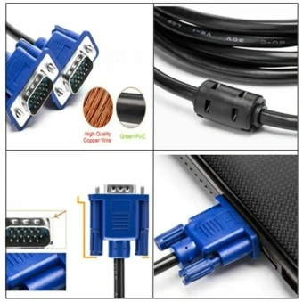 Кабель Premier 5-960B VGA (m) VGA (m) 1.5м (5-960B 1.5) феррит.кольца черный - купить недорого с доставкой в интернет-магазине