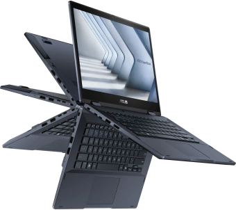 Ноутбук Asus Expertbook B3 Flip B3402FVA-I716512B7D Core 7 150U 16Gb SSD512Gb Intel UHD Graphics 14" IPS Touch FHD (1920x1080) без ОС black WiFi BT Cam (90NX07N1-M02MD0) - купить недорого с доставкой в интернет-магазине
