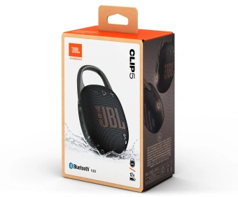 Колонка порт. JBL Clip 5 черный 7W Mono BT 10м 1400mAh - купить недорого с доставкой в интернет-магазине