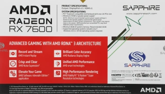 Видеокарта Sapphire PCI-E 4.0 11324-01-20G PULSE RX 7600 GAMING AMD Radeon RX 7600 8Gb 128bit GDDR6 2355/17500 HDMIx1 DPx3 HDCP Ret - купить недорого с доставкой в интернет-магазине