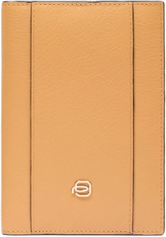 Обложка для паспорта Piquadro Circle PP6340W92R/GBE шафрановый/бежевый натур.кожа - купить недорого с доставкой в интернет-магазине