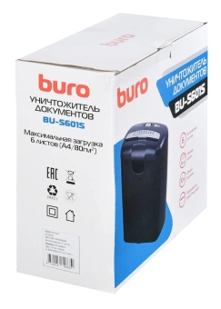 Шредер Buro Home BU-S601S (секр.Р-1) ленты 6лист. 10лтр. пл.карты - купить недорого с доставкой в интернет-магазине