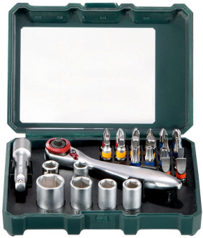 Набор бит и головок Metabo 626701000 (26пред.) для шуруповертов/дрелей - купить недорого с доставкой в интернет-магазине