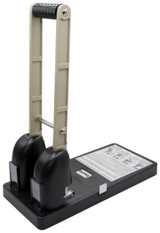 Дырокол Buro Force макс.:150лист. пластик черный отв.:2 с линейкой - купить недорого с доставкой в интернет-магазине