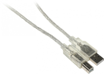 Кабель Ningbo USB A(m) USB B(m) 1.8м прозрачный - купить недорого с доставкой в интернет-магазине