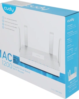Роутер беспроводной Cudy WR1300E AC1200 10/100/1000 белый - купить недорого с доставкой в интернет-магазине