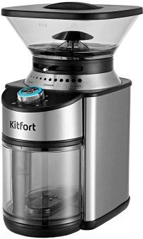 Кофемолка Kitfort КТ-770 150Вт сист.помол.:жернова вместим.:160гр нержавеющая сталь - купить недорого с доставкой в интернет-магазине