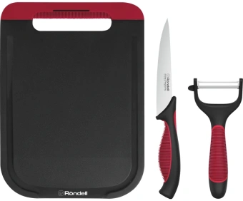 Набор ножей кухон. Rondell RD-1892 компл.:3предм. разд.дос. черный/бордовый блистер - цена, купить или заказать с доставкой в интернет-магазине Набор ножей кухон. Rondell RD-1892 компл.:3предм. разд.дос. черный/бордовый блистер - купить недорого с доставкой в интернет-магазине