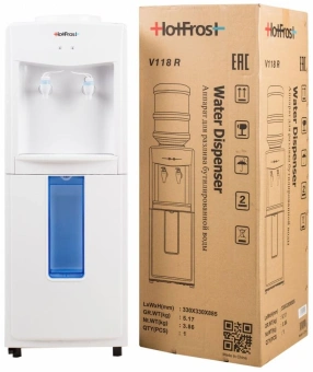 Кулер Hotfrost V118R напольный белый - купить недорого с доставкой в интернет-магазине