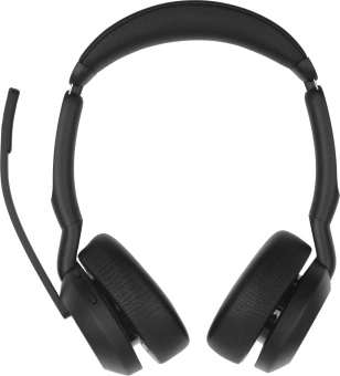 Наушники с микрофоном Jabra Evolve2 55 Link380c MS Stand черный накладные BT оголовье (25599-999-889) - купить недорого с доставкой в интернет-магазине