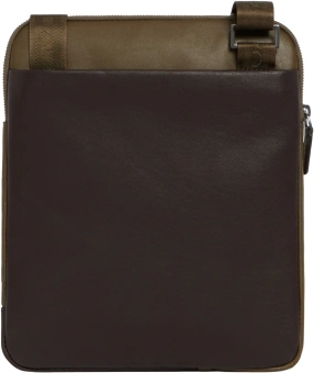 Сумка мужская Piquadro Black Square CA1816B3/VETM хаки/темно-коричневая натур.кожа - купить недорого с доставкой в интернет-магазине