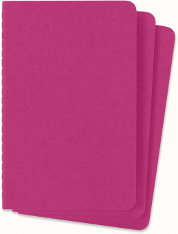 Блокнот Moleskine CAHIER JOURNAL CH011D17 Pocket 90x140мм обложка картон 64стр. линейка розовый неон (3шт) - купить недорого с доставкой в интернет-магазине