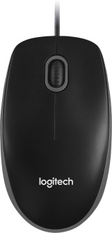 Мышь Logitech B100 for business черный оптическая (1000dpi) USB (2but) - купить недорого с доставкой в интернет-магазине