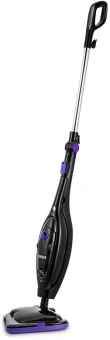 Швабра паровая Kitfort КТ-1061 1300Вт черный/фиолетовый - купить недорого с доставкой в интернет-магазине