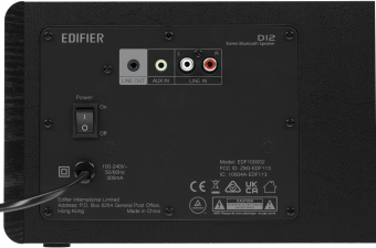 Колонки Edifier D12 2.0 черный/черный 70Вт BT - купить недорого с доставкой в интернет-магазине