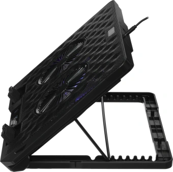 Подставка для ноутбука Digma D-NCP170-2x110 18" 400x288x45мм 52дБ 2xUSB 2x 110ммFAN 1100г Fan-control металл/пластик черный - купить недорого с доставкой в интернет-магазине