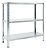 Стеллаж Практик ES 75KD пол.:3 разборная 750x750x300мм серебристый (S24099023358)
