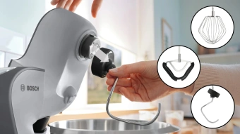Кухонная машина Bosch MUM58359 1000Вт черный/серый - купить недорого с доставкой в интернет-магазине
