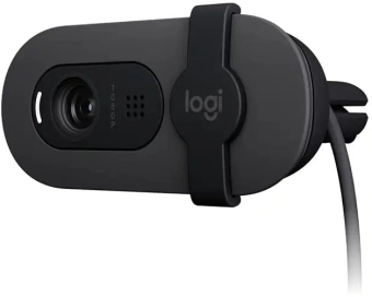 Камера Web Logitech HD Webcam Brio 100 черный 2Mpix (1920x1080) USB-A с микрофоном (960-001587) - купить недорого с доставкой в интернет-магазине