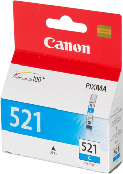 Картридж струйный Canon CLI-521C 2934B004/001 голубой для Canon iP3600/4600/MP540/620/630/980 - купить недорого с доставкой в интернет-магазине