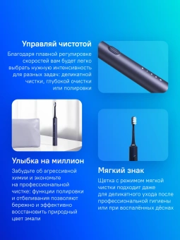 Зубная щетка электрическая Xiaomi T302 синий - купить недорого с доставкой в интернет-магазине