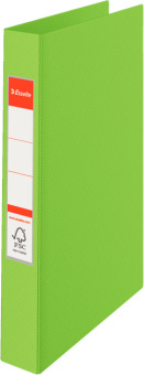 Папка на 2-х кольцах Esselte Standard 14453 A4 картон/ПВХ кор.35мм зеленый вмест.190лист. - купить недорого с доставкой в интернет-магазине