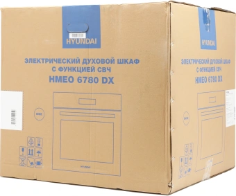 Духовой шкаф Электрический Hyundai HMEO 6780 DX черное стекло/серебристый - купить недорого с доставкой в интернет-магазине