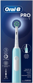 Зубная щетка электрическая Oral-B Pro 1 80870244 голубой - купить недорого с доставкой в интернет-магазине