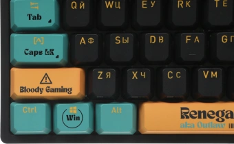 Клавиатура A4Tech AT87 Renegade черный/зеленый USB for gamer LED (AT87) кабель 1.8м - купить недорого с доставкой в интернет-магазине