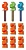 Набор кресал для пероч.ножа Victorinox FireAnt (4.1330.B1) ассорти блистер (упак.:3шт)