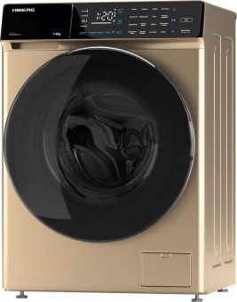 Стиральная машина Hiberg i-DDQ9-712 G класс: A+++ загр.фронтальная макс.:7кг золотистый инвертор - купить недорого с доставкой в интернет-магазине