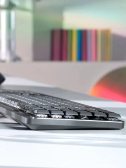 Клавиатура Logitech MX Mechanical механическая черный USB беспроводная BT/Radio slim LED (920-010766) - купить недорого с доставкой в интернет-магазине