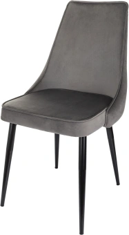 Стул для дома Бюрократ CH-K4 т.серый Holland 18 металл черный на ножках (CH-K4_1/HL18) - купить недорого с доставкой в интернет-магазине