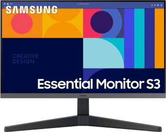 Монитор Samsung 24" Essential S3 S24C330GAI черный IPS LED 1ms 16:9 HDMI полуматовая 250cd 178гр/178гр 1920x1080 100Hz FreeSync DP WQ USB 2.9кг - купить недорого с доставкой в интернет-магазине