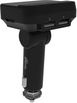 Автомобильный FM-модулятор Ritmix FMT-B200 черный MicroSD USB PDU (80000765) - купить недорого с доставкой в интернет-магазине