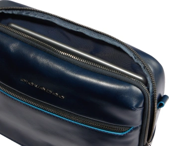 Сумка мужская Piquadro Blue Square CA6588B2/BLU2 синяя натур.кожа - купить недорого с доставкой в интернет-магазине