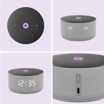 Умная колонка Yandex Станция Мини 3 Алиса серый 12W 1.0 BT/Wi-Fi (YNDX-00027GRY) - купить недорого с доставкой в интернет-магазине