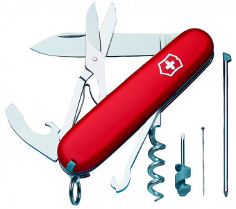 Нож перочинный Victorinox Compact (1.3405) 91мм 15функц. красный карт.коробка - купить недорого с доставкой в интернет-магазине