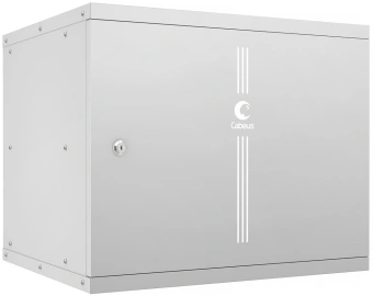 Шкаф коммутационный Cabeus (WSC-05D-9U55/45M) настенный 9U 550x450мм пер.дв.металл 30кг серый 390мм IP20 сталь - купить недорого с доставкой в интернет-магазине