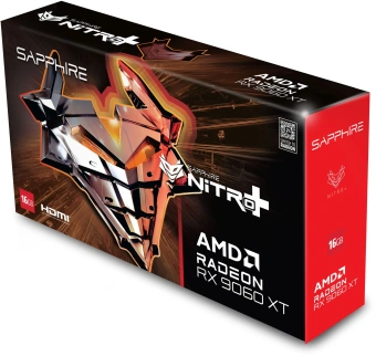 Видеокарта Sapphire PCI-E 5.0 11350-01-20G NITRO+AMD RADEON RX 9060 XT GAMING OC 16GB DUAL AMD Radeon RX 9060XT 16Gb 128bit GDDR6 2780/20000 HDMIx2 DPx1 HDCP Ret - купить недорого с доставкой в интернет-магазине