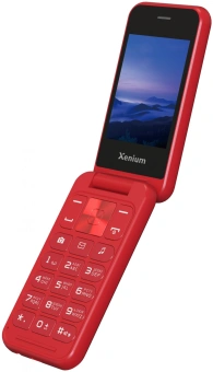 Мобильный телефон Xenium X680 красный раскладной 2Sim 2.8" 240x320 Nucleus 0.3Mpix GSM900/1800 MP3 FM microSD max32Gb - купить недорого с доставкой в интернет-магазине